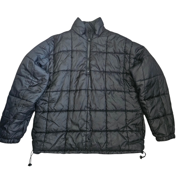 VTG Old Navy Winter Sport Reversible 1/4 Zip Anorak Ski Snow Puffy Jacket Men XL - Picture 3 of 16